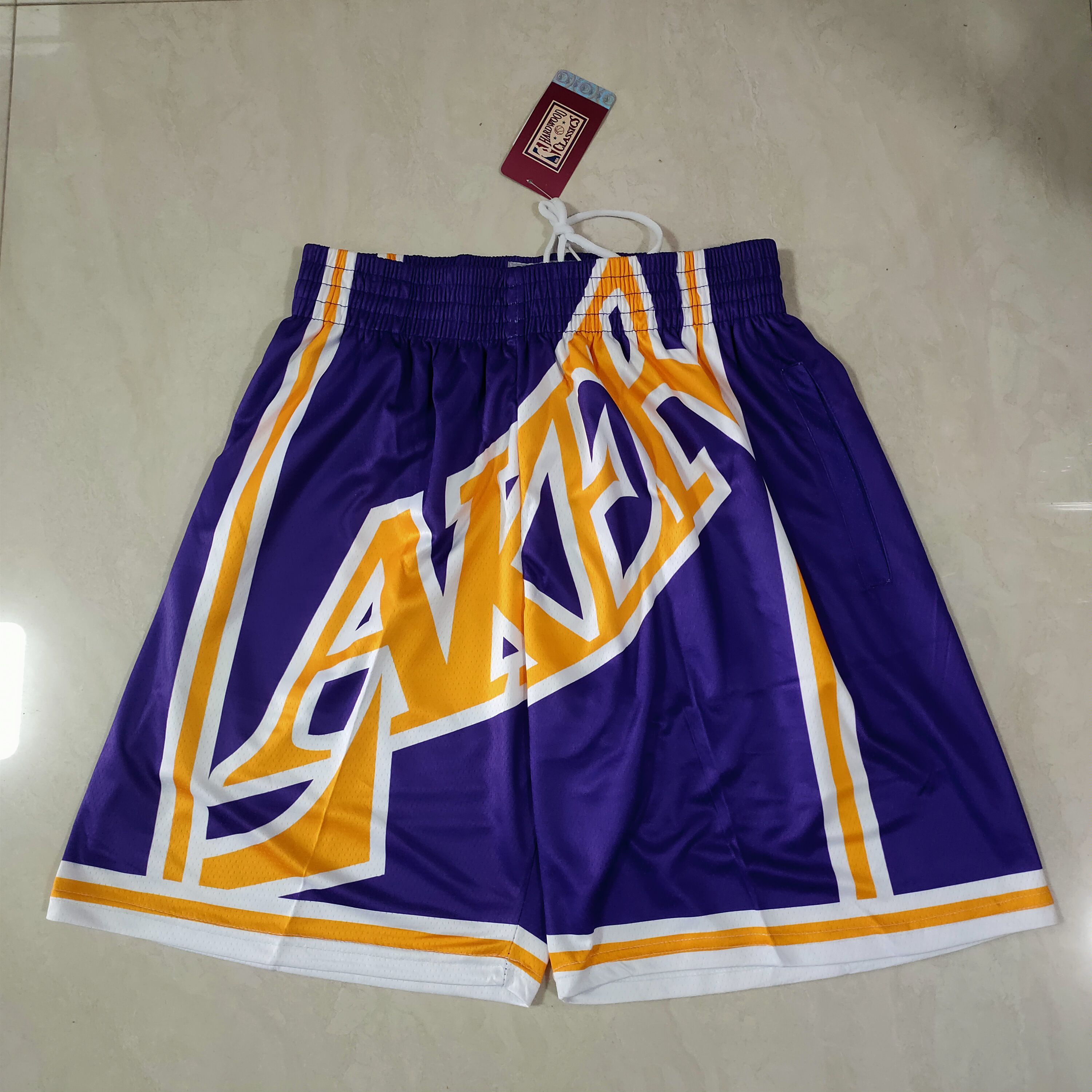 Men NBA 2021 Los Angeles Lakers Purple Shorts
